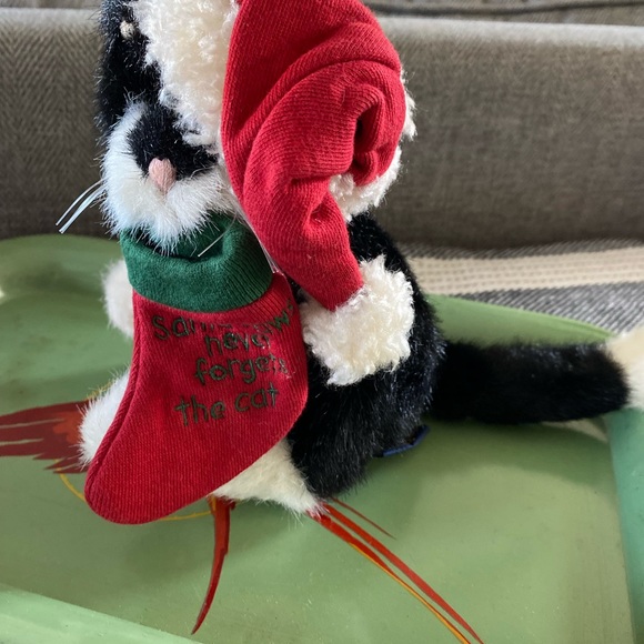 Rare Boyds Bear Plush Santa Claws Cat With Santa Hat 🎄 - Picture 2 of 8